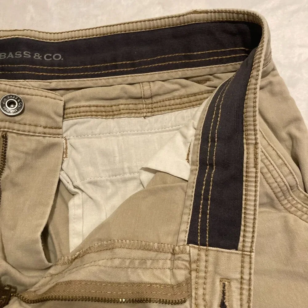 G.H. Bass & Co. Mens KHAKI‎ Groundwork Shorts 34x10 TAN